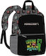 Kids Licensing School Bag Backpack Junior High-High School in Black color