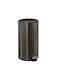 5Five Waste Bin Waste Metallic with Pedal Black 30lt 1pcs