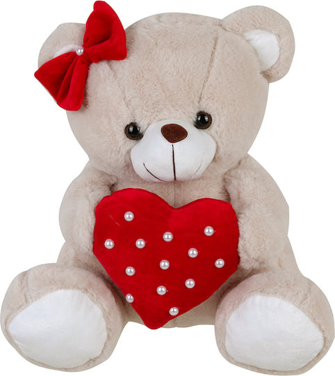 Much toys & gifts Λούτρινο Αρκουδάκι Αγίου Βαλεντίνου 40 εκ.