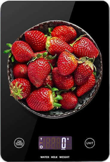 Verk Group Digitale Küchenwaage bis 5kg Schwarze