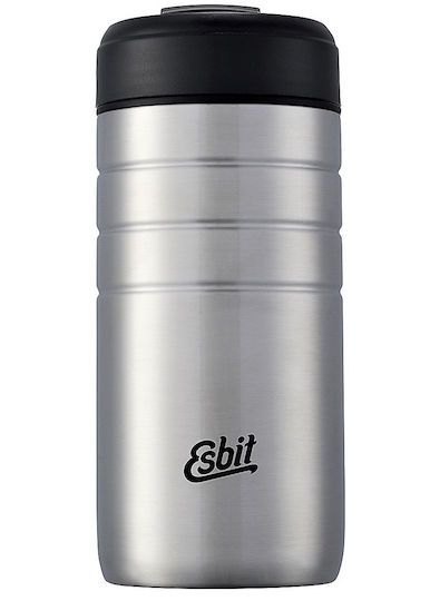 Esbit Majoris Thermo Glas Thermosflasche Rostfreier Stahl 450ml Gray