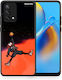 Smartfits Basketball Hero Umschlag Rückseite Orange (Oppo A74)