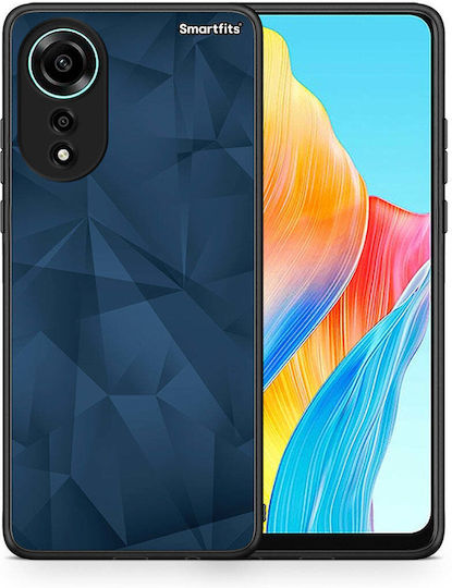 Smartfits Geometric Blue Abstract Back Cover Blue (Oppo A78 4G) 8704724238675_47606239822163