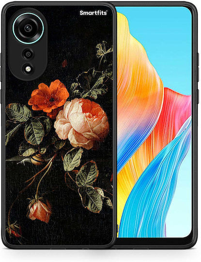 Smartfits Vintage Roses Back Cover Negru (Oppo A78 4G)