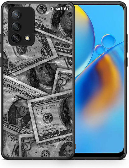 Smartfits Money Dollars Umschlag Rückseite Gray (Oppo A74) 8704633700691_47605916565843