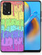 Smartfits Melting Rainbow Задна корица Многоцветен (Oppo A74)