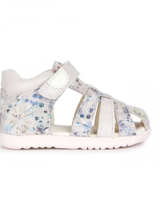 Geox Girls Sandals with Velcro White