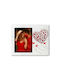 Artifact Love Heart Fotorahmen Hölzernes mit Weißem Rahmen KOR-10
