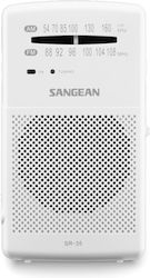 Sangean SR-35 Mini Radio Battery White