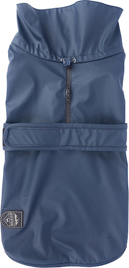 Glee Blue Waterproof Dog Coat with 55cm Back Length