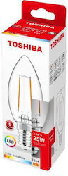 Toshiba LED-Lampe 2.5W für Fassung E14 Warmes Weiß Toshiba LED-Lampe 2.5W für Fassung E14 Warmes Weiß