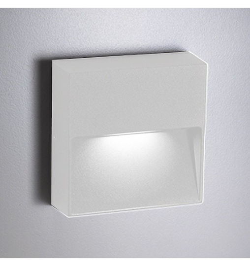Zafferano Wall-Mounted Outdoor Light LED IP54 4.5W with Warm White Light 10x10x3εκ.