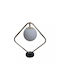 Stimeno Metal Table Lamp for Socket G9 with Gold Shade and Base