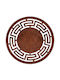 Hermia Wooden Placemats Red 36x36cm 4pcs