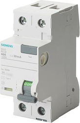 Siemens Ρελέ Διαρροής 2x40A 230V