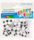 Craft with Fun Bastelartikel 100Stück in Schwarz Farbe