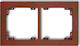 Karlik Switch Frame in Brown Color 9DR-2