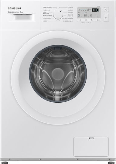 Samsung Πλυντήριο Ρούχων 6kg με Τεχνολογία Ατμού 1200 Στροφών WW60A3120WH