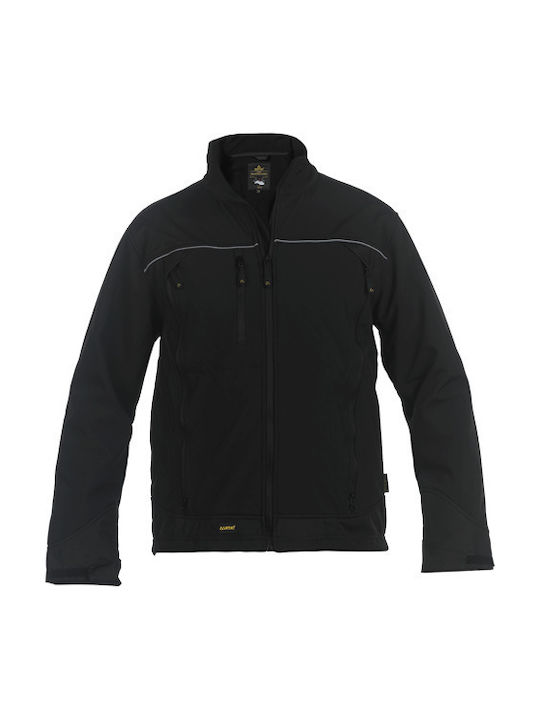 Sacobel Work Jacket Reflective Softshell Black