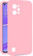 Umschlag Rückseite Silikon Rosa (Nokia C31Realme C31)