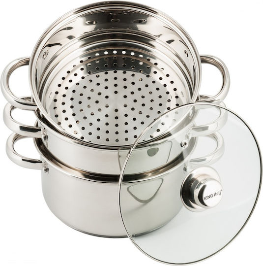 KING Hoff Deep Stainless Steel Pot 4.5lt / 22cm