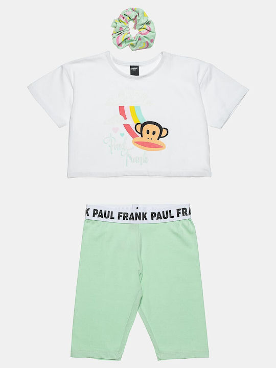 Kids' Set with Leggings Summer 2pcs White