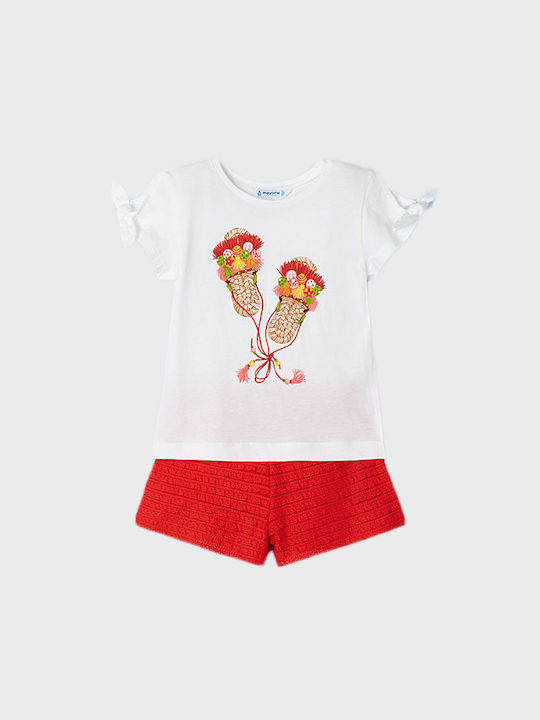 Mayoral Kinder Set mit Shorts Sommer 2Stück Red