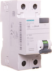 Siemens Automatischer Schutzschalter 16A Zweipolig AC 5SV4311-0