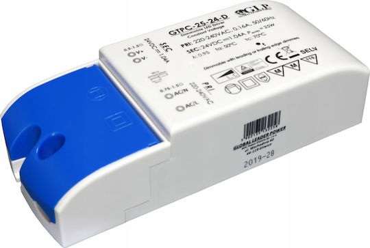 MPL Dimmable LED Power Supply Power 25W with Output Voltage 24V