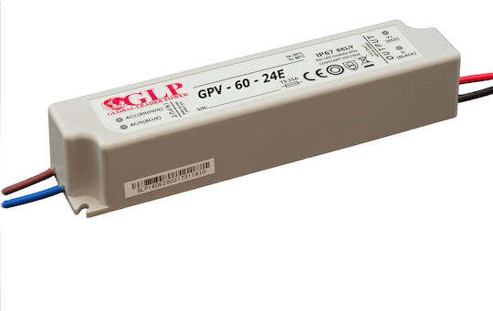 Premium Lux 2 Τροφοδοτικό LED Στεγανό IP67 Ισχύος 60W με Τάση Εξόδου 24V