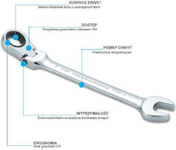 Sata Flexible Kopf Deutsch Polygon Ratschenring 14mm 1Stück