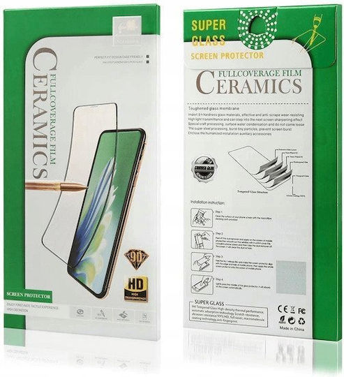 Premium Ceramic Full Face Tempered Glass Μαύρο (Galaxy S20 Ultra)
