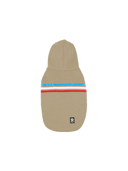 Glee Kapuze Sweatshirt Hund in Beige Farbe XXXL 49cm.