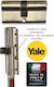 Yale Κύλινδρος Κλειδαριάς 70mm (30-40) Ασημί