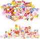 Ecotoys Cuburi De Construit Educative Candy City Din Lemn Pentru 3+ Ani 116 Bucăți
