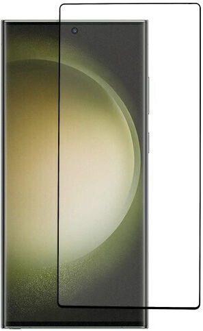 Fingerprint Unlock Full Face Tempered Glass Black (Galaxy S24 Ultra)