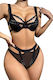 Pretty Lingerie with Straps and Crickets Black 925113