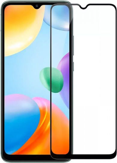 Techwave 5D Закалено стъкло за цялото лице Черен (Redmi 10C)