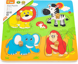 Wooden Kids Peg Puzzle 5pcs Viga Toys