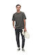 Ανδρικό Παντελόνι Τζιν με Relaxed Tapered Εφαρμογή Black