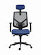 Stuhl Büro mit Armen Dark blue Powerton