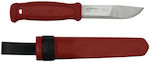 Mora Knife Red with Blade made of Stainless Steel in Sheath