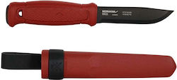 Mora Knife Red with Blade made of Stainless Steel in Sheath