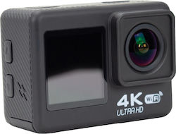 Clever 128GB Action Camera HD (720p) Υποβρύχια (με Θήκη) με WiFi Μαύρη με Οθόνη