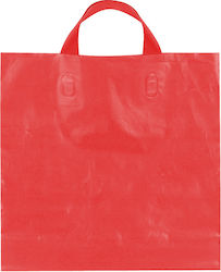 Pungă de Plastic pentru Ambalare cu Mâner 50x60x8cm Roșie Pungă de Plastic pentru Ambalare cu Mâner 50x60x8cm Roșie