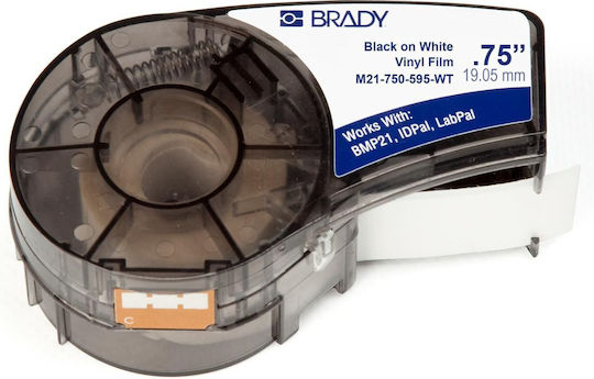 Brady Self-Adhesive Tape Black 19.05mmx21m 1pcs Brady Self-Adhesive Tape Black 19.05mmx21m 1pcs