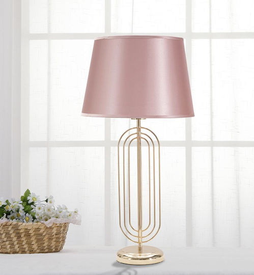 Mauro F Table Lamp with Gold Shade and Base