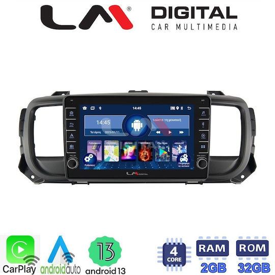 LM Digital Ηχοσύστημα Αυτοκινήτου για Peugeot Expert Opel Vivaro Fiat Scudo Toyota Proace Citroen SpaceTourer 2016> (Bluetooth/USB/WiFi/GPS/Apple-Carplay/Android-Auto)