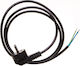 Elektro Plast Netzkabel in Schwarz Farbe 1m 1Stück