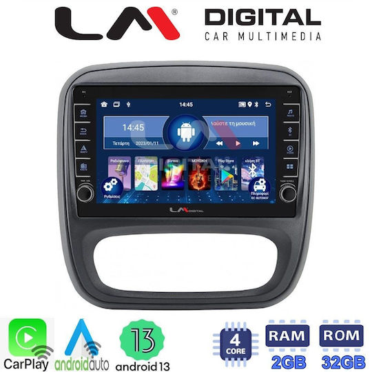 LM Digital Ηχοσύστημα Αυτοκινήτου για Opel Vivaro Fiat Talento Nissan NV300 2014-2020 (Bluetooth/USB/WiFi/GPS/Apple-Carplay/Android-Auto)